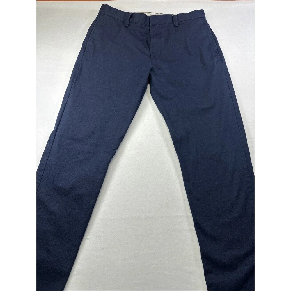 Banana Republic Men's Chinos 99% Cotton Slim Fit Size 34x34 Navy Blue